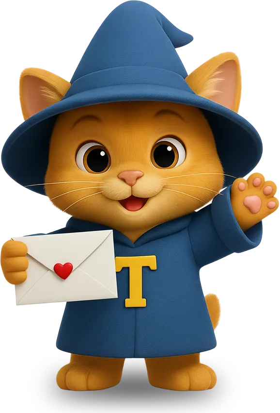TextWizard cat mascot