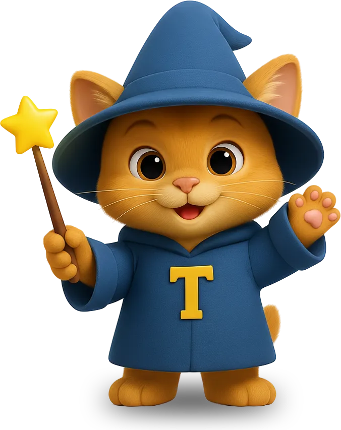TextWizard cat mascot