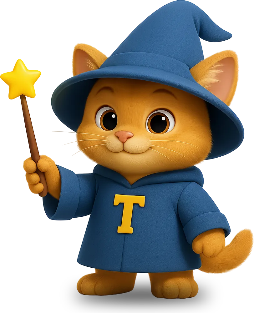 TextWizard cat mascot