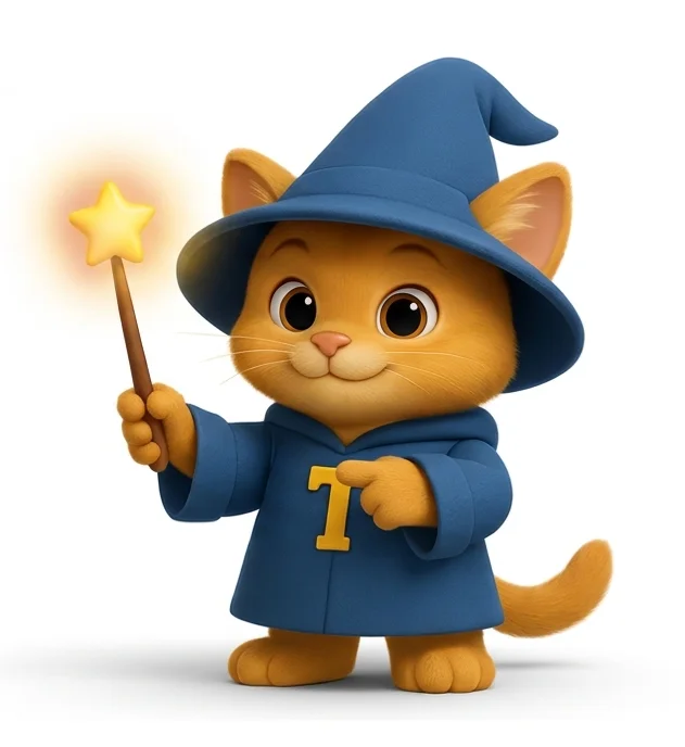 TextWizard cat mascot